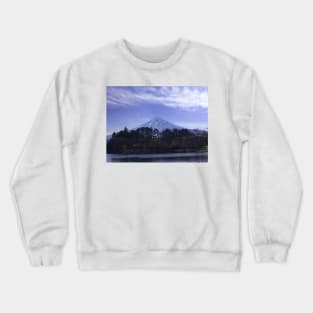 View of Mount Fuji in Winter Crewneck Sweatshirt